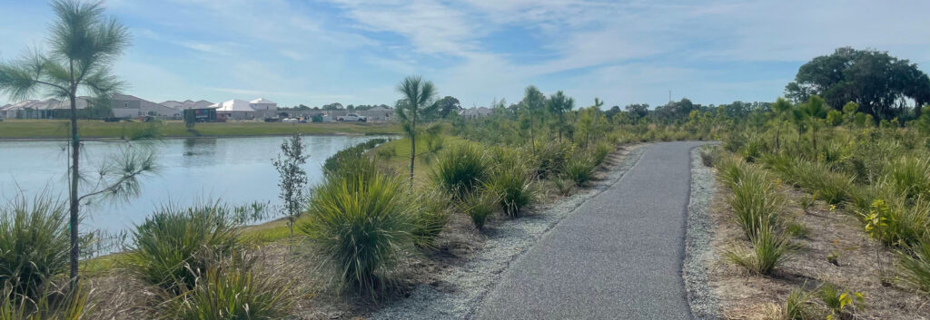 A photograph of a Custom Park Flexi®-Pave installation